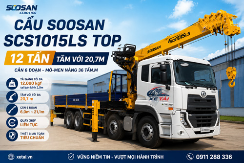 Cẩu SOOSAN SCS1015LS TOP 12 tấn | Thông số & Bảng tải